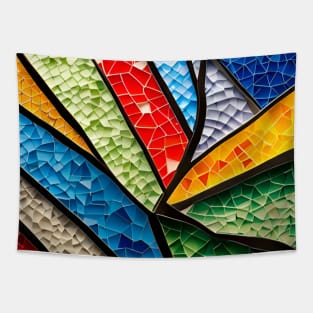 Colourful Mosaic Tiles Tapestry