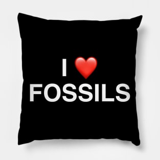 I Love Fossils Pillow