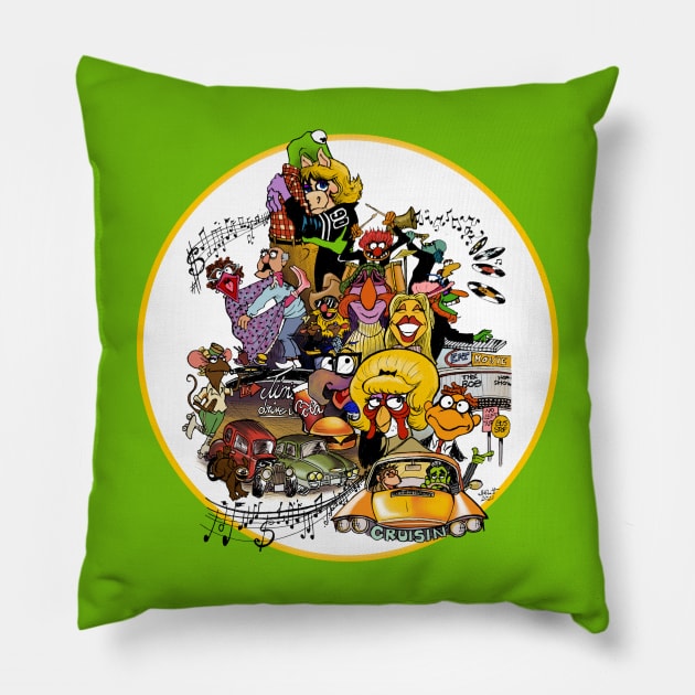 Muppet Graffiti Pillow by UzzyWorks