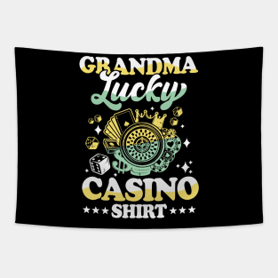 Grandma Lucky Casino Shirt Tapestry