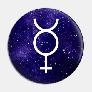 Mercury Symbol Pin