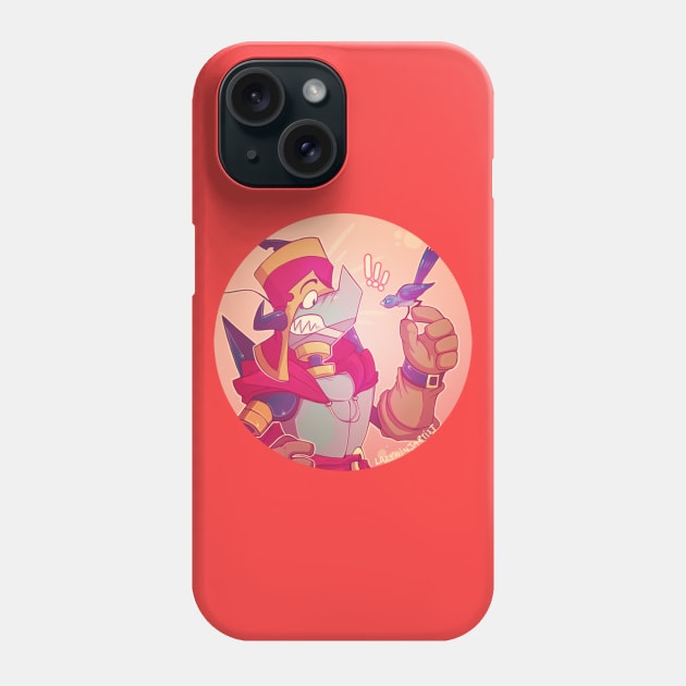 Knight and the Bird Phone Case by LazyNinjartist