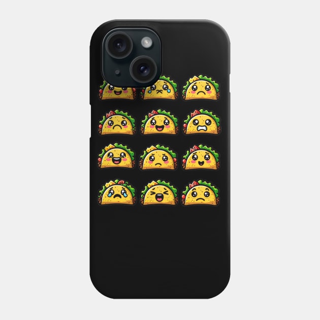 Taco Emojis - Deliciously Expressive! Phone Case by ninistreasuretrove