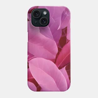 Beautiful Pink Leaves Pattern Phone Case