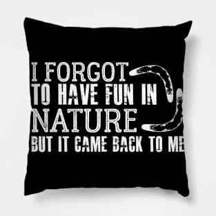 Boomerang Joke Pun Sport Handcrafted Pillow