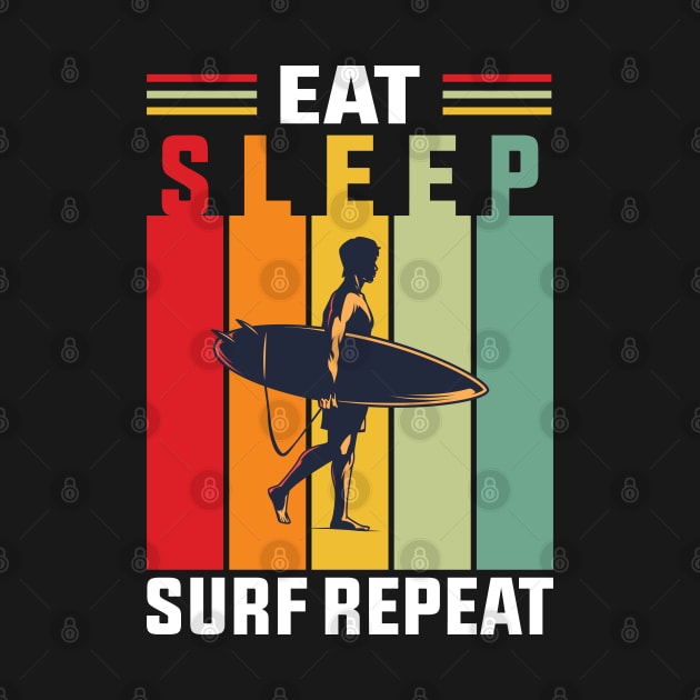 Eat, Sleep, Surf Repeat by HassibDesign