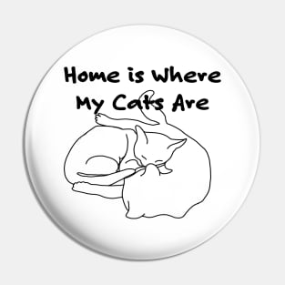 Home is Where My Cats Are Pin