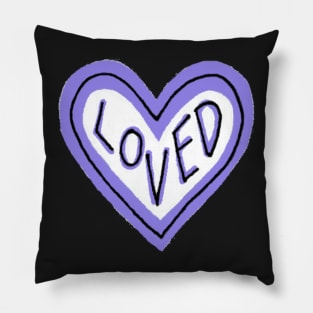 You Are Loved-Purple Pillow