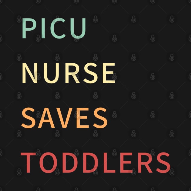 Picu nurse saves toddlers retro colours by rock-052@hotmail.com