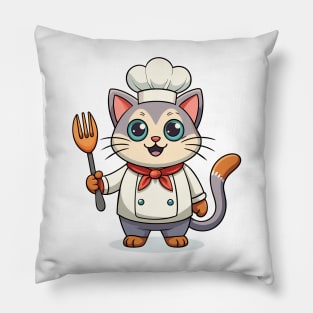Cat Chef Pillow