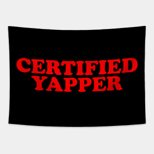 Certified yapper Shirt, Y2K Iconic Funny It Girl Meme Tapestry