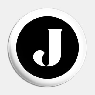 J (Letter Initial Monogram) Pin