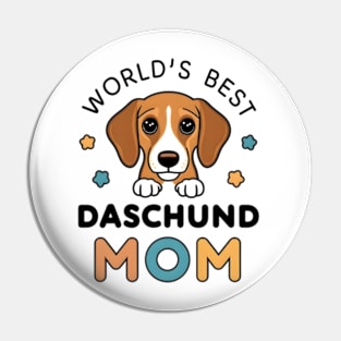 World's Best Corgi Mom Dog Owner Pin