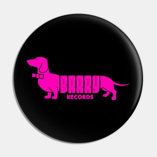 Barry Records Pink Logo Pin