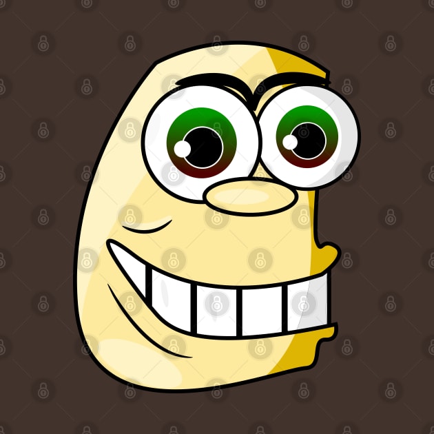 Fat Goofy Funny Face Cartoon Emoji by AllFunnyFaces