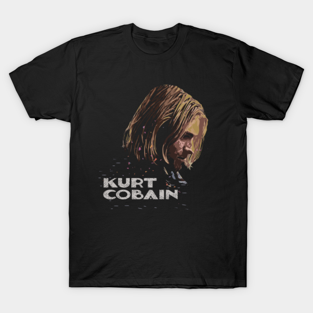 Kurt Cobain Retro Style Fan Artwork - Kurt Cobain - T-Shirt