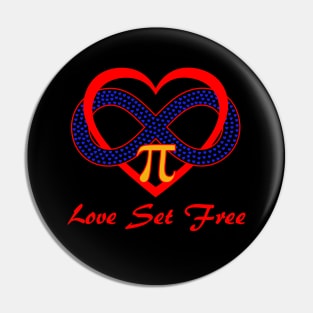 Polyamory Infinity Heart Love Set Free Pin