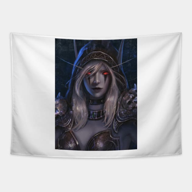 Sylvanas Windrunner Tapestry by trungbui42