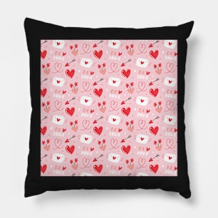 Sweet Valentine's Day Pattern Pillow