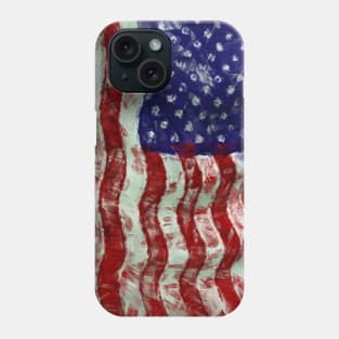 Vintage and Grungy Design of the American Flag Phone Case