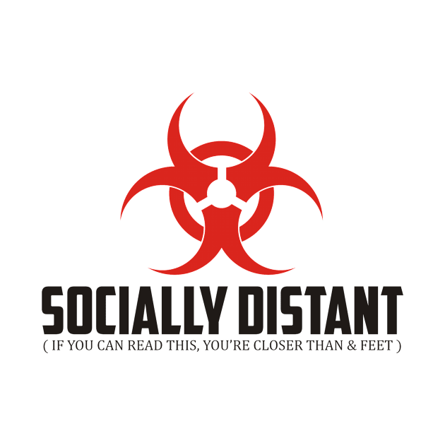 Socially Distant Tshirt by Red Line