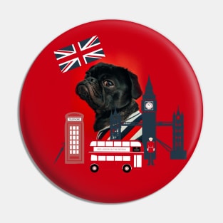 Proud London Pug Pin