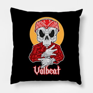 Skull Gangsta Volbeat Pillow