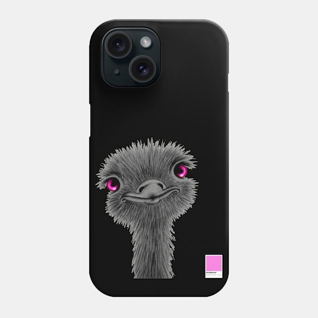OSTRICH PINK - white full  by COLORBLIND WorldView Phone Case by DREAM SIGNED Collection
