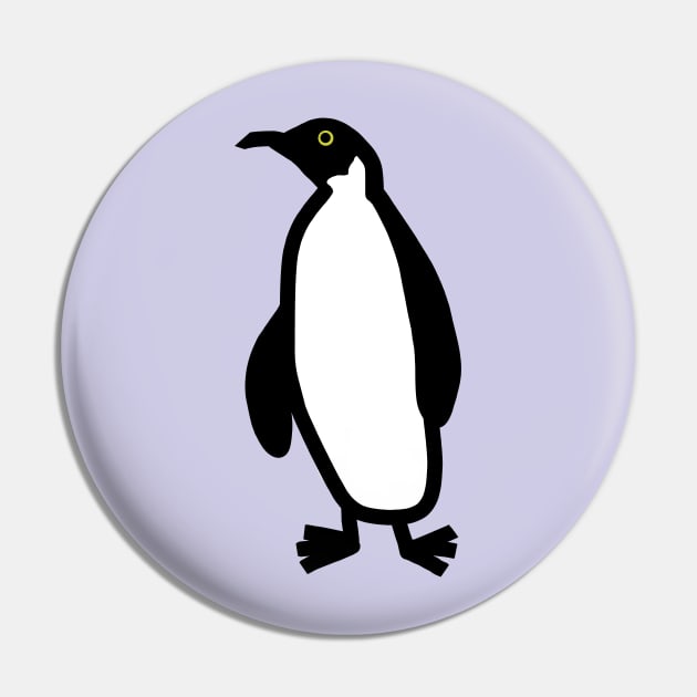 Cute Animals Penguin Doodle Pin by ellenhenryart