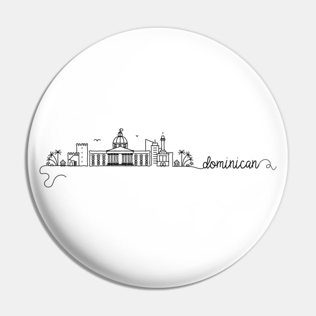 Dominician City Signature Pin by kursatunsal