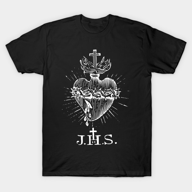 Sacred Heart of Jesus Engraving by Beltschazar