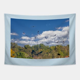 Migrating Turkey Vultures Tapestry