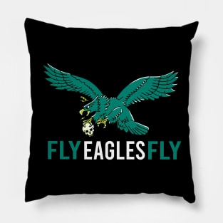 fly eagles fly retro Pillow