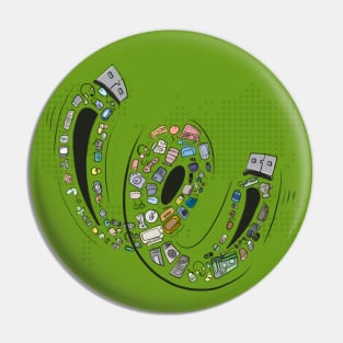 International E waste day Pin