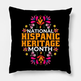Hispanic Heritage Month Mes De La Herencia Hispana Pillow