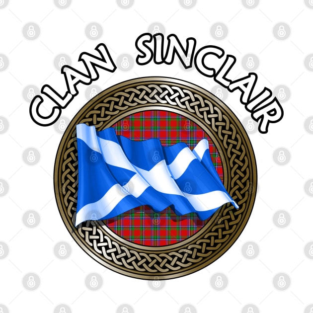 Clan Sinclair Crest & Tartan Knot by Taylor'd Designs