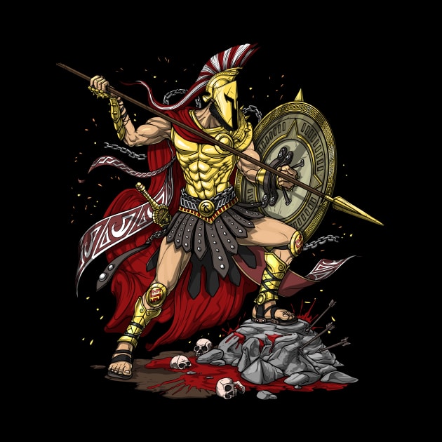 Greek Mythology Spartan Warrior God Ares by underheaven