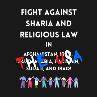 Fight Religious Law in the USA - Graffiti Pro Choice T-Shirt