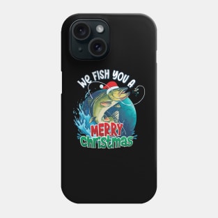 Fish You A Merry Christmas - Funny Fishing Christmas Design Phone Case
