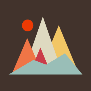 Minimalist Outdoor Explorers Hiking retro mountains T-Shirt