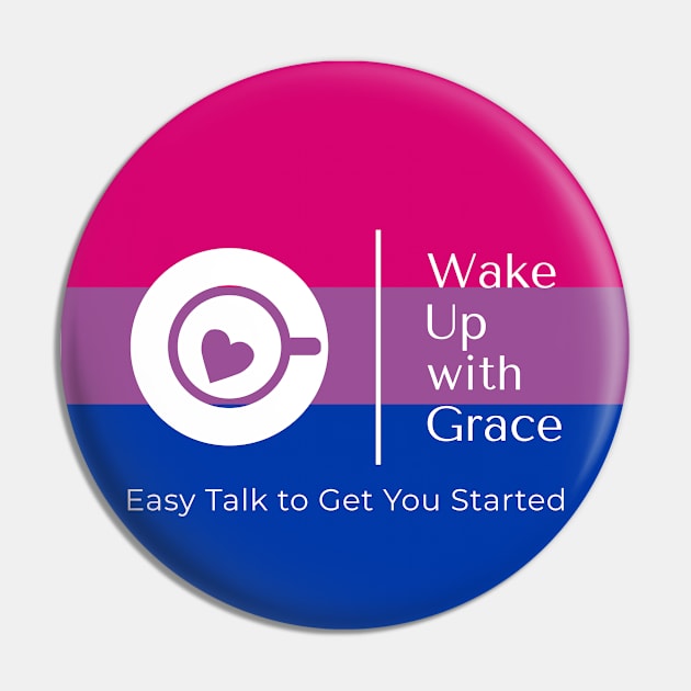 WUWG White Logo_Bi Flag Pin by Grace's Grove Audio