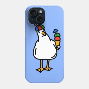 Propeller Hat Seagull With Ice Cream Phone Case