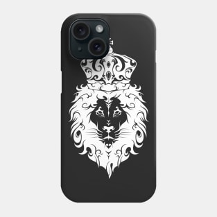 Tribal King White Lion Phone Case