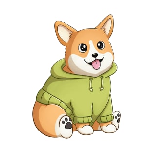 A Cute Little Corgi Dog T-Shirt