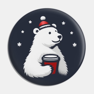 Polar bear Coffee Pin