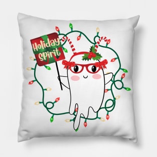 Holiday Spirit Holiday Winter Ghost Pillow