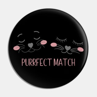 Valentine's Day with A Purrfect Match Pin