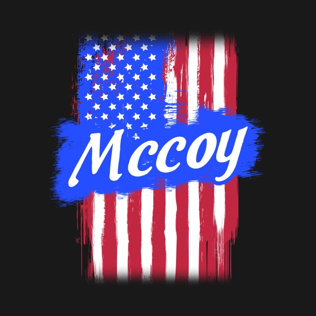 American Flag Mccoy Family Gift For Men Women, Surname Last Name by darius2019