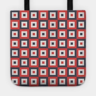 Black and Red Checkered Pattern Tote