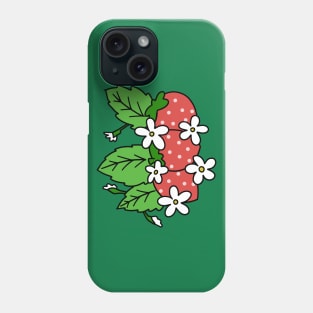 Flowery Strawberries Phone Case